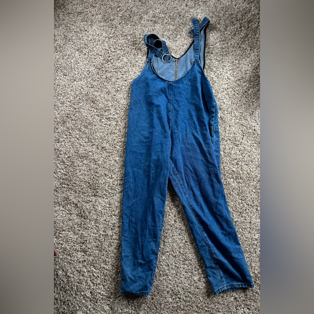 Women’s Blue Denim Overalls - Picture 2 of 2